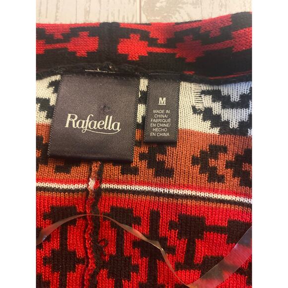 Rafaella Women’s Southwestern Print Fringe Cardigan Duster Size M - Picture 2 of 8